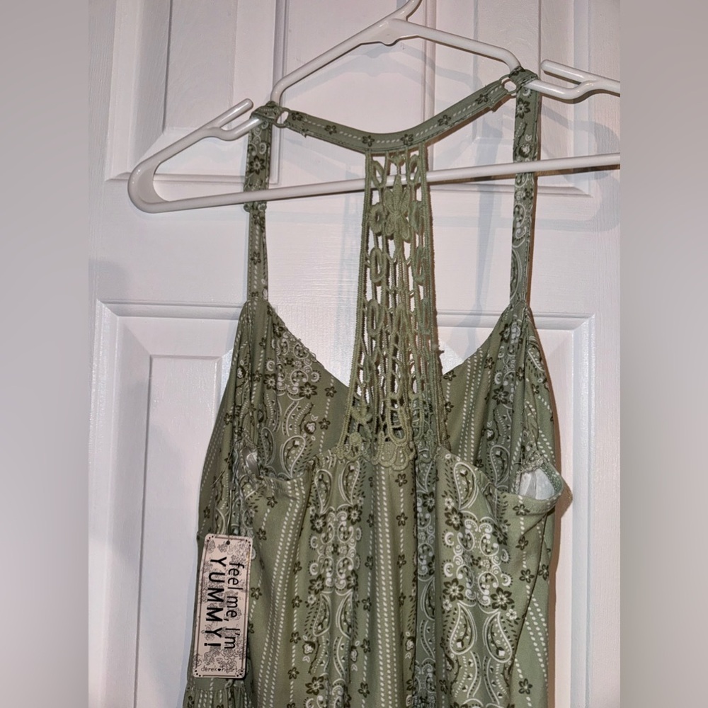 Derek Heart Sooo Soft Mint Green Long Maxi Dress, Size Large - Picture 8 of 12